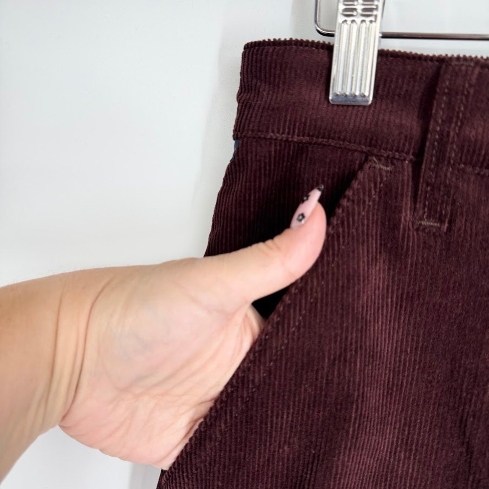 Citizens of Humanity Lina Corduroy Wide Leg Trouser Womens 27 Mahogany Baggy - Picture 5 of 9